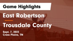 East Robertson  vs Trousdale County  Game Highlights - Sept. 7, 2023