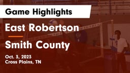 East Robertson  vs Smith County  Game Highlights - Oct. 3, 2023