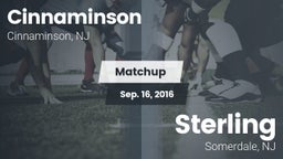 Matchup: Cinnaminson vs. Sterling  2016
