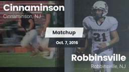 Matchup: Cinnaminson vs. Robbinsville  2016