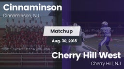 Matchup: Cinnaminson vs. Cherry Hill West  2018