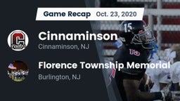 Recap: Cinnaminson  vs. Florence Township Memorial  2020