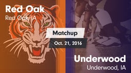 Matchup: Red Oak vs. Underwood  2016