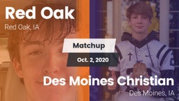 Matchup: Red Oak vs. Des Moines Christian  2020