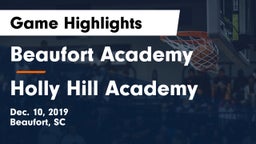 Beaufort Academy vs Holly Hill Academy Game Highlights - Dec. 10, 2019