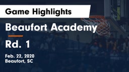 Beaufort Academy vs Rd. 1 Game Highlights - Feb. 22, 2020