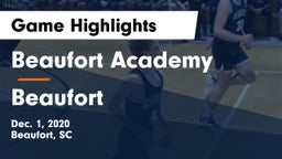 Beaufort Academy vs Beaufort  Game Highlights - Dec. 1, 2020