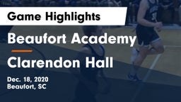 Beaufort Academy vs Clarendon Hall Game Highlights - Dec. 18, 2020