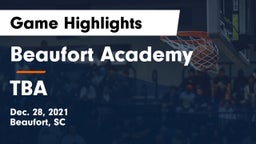 Beaufort Academy vs TBA Game Highlights - Dec. 28, 2021