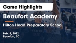 Beaufort Academy vs Hilton Head Preparatory School Game Highlights - Feb. 8, 2022