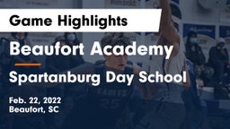 Beaufort Academy vs Spartanburg Day School Game Highlights - Feb. 22, 2022