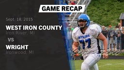 Recap: West Iron County  vs. Wright  2015