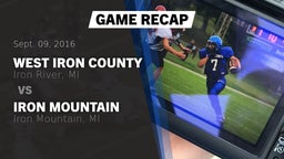 Recap: West Iron County  vs. Iron Mountain  2016