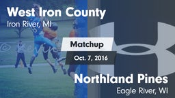 Matchup: West Iron County vs. Northland Pines  2016