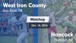 Matchup: West Iron County vs. Hancock  2016