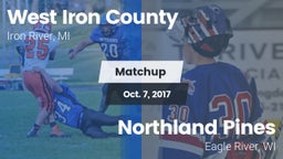 Matchup: West Iron County vs. Northland Pines  2017