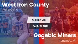 Matchup: West Iron County vs. Gogebic Miners 2018