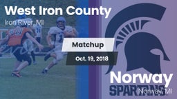 Matchup: West Iron County vs. Norway  2018