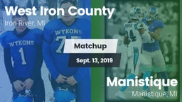 Matchup: West Iron County vs. Manistique  2019