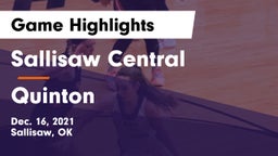 Sallisaw Central  vs Quinton  Game Highlights - Dec. 16, 2021