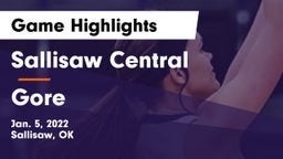 Sallisaw Central  vs Gore  Game Highlights - Jan. 5, 2022