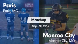 Matchup: Paris vs. Monroe City  2016