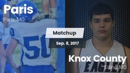 Matchup: Paris vs. Knox County  2017