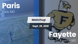 Matchup: Paris vs. Fayette  2018