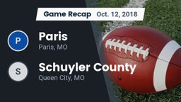 Recap: Paris  vs. Schuyler County 2018