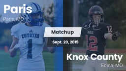 Matchup: Paris vs. Knox County  2019