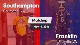 Matchup: Southampton vs. Franklin  2016