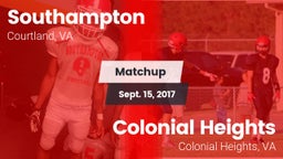 Matchup: Southampton vs. Colonial Heights  2017