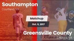 Matchup: Southampton vs. Greensville County  2017
