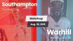 Matchup: Southampton vs. Warhill  2018