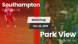 Matchup: Southampton vs. Park View  2018