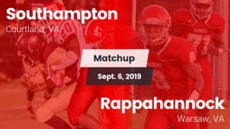 Matchup: Southampton vs. Rappahannock  2019