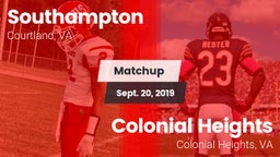 Matchup: Southampton vs. Colonial Heights  2019