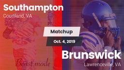 Matchup: Southampton vs. Brunswick  2019