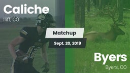 Matchup: Caliche  vs. Byers  2019