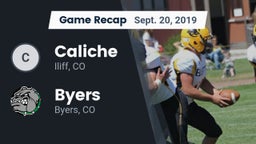 Recap: Caliche  vs. Byers  2019