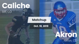 Matchup: Caliche  vs. Akron  2019