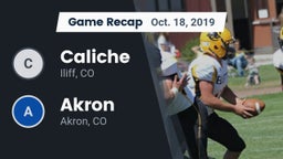 Recap: Caliche  vs. Akron  2019