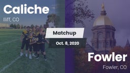 Matchup: Caliche  vs. Fowler  2020