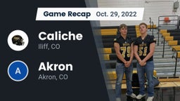 Recap: Caliche  vs. Akron  2022