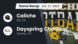 Recap: Caliche  vs. Dayspring Christian  2023