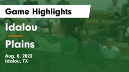 Idalou  vs Plains  Game Highlights - Aug. 8, 2023