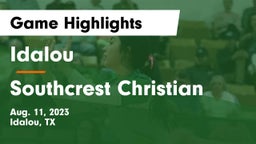 Idalou  vs Southcrest Christian Game Highlights - Aug. 11, 2023