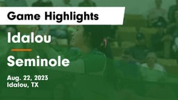 Idalou  vs Seminole  Game Highlights - Aug. 22, 2023