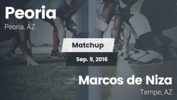 Matchup: Peoria vs. Marcos de Niza  2016