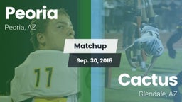 Matchup: Peoria vs. Cactus  2016